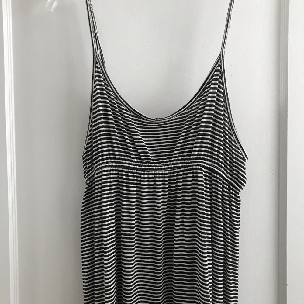 Denim & Supply b&w striped maxi dress